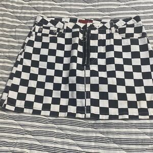 Signature8 Monochrome Checkered Skirt